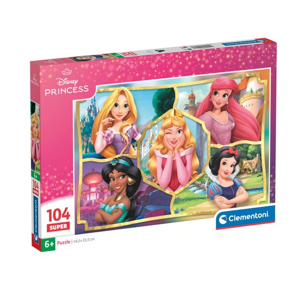Clementoni Παιδικό Παζλ Super Color Disney Princesses 104 τμχ