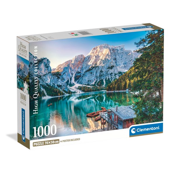 Clementoni Παζλ High Quality Collection Σμαραγδένια Λίμνη Μπράις 1000 τμχ - Compact Box