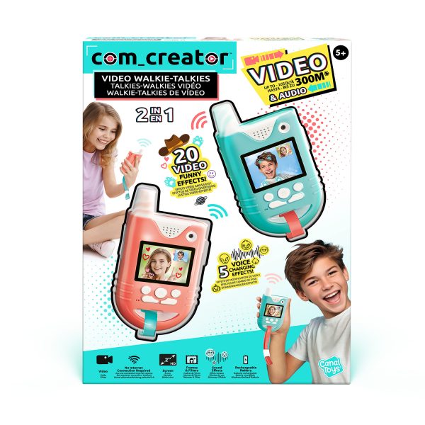Com Creator Σετ 2 Walkie - Talkie  με Video Creator Για 6+ Χρονών