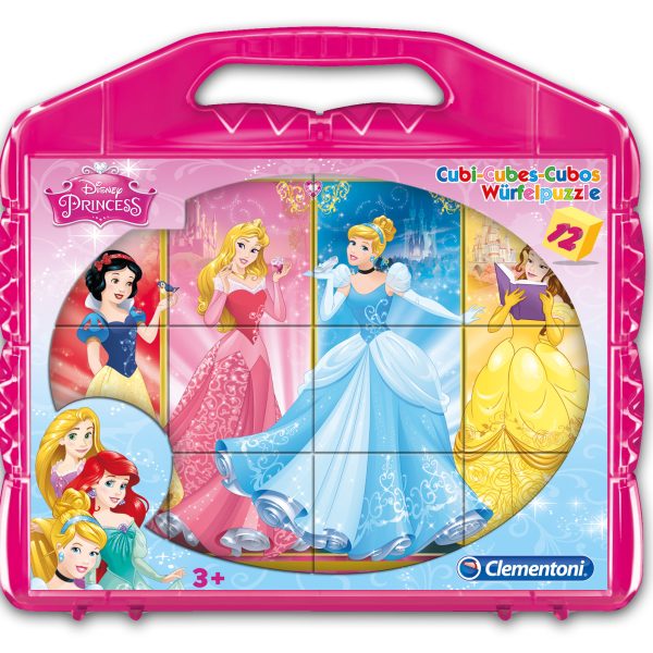 Clementoni 12 Κύβοι Disney-Princess Για 3+ Ετών